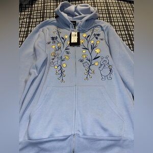 New with tags . Disney x boxlunch . Winnie the Pooh zip up hoodie